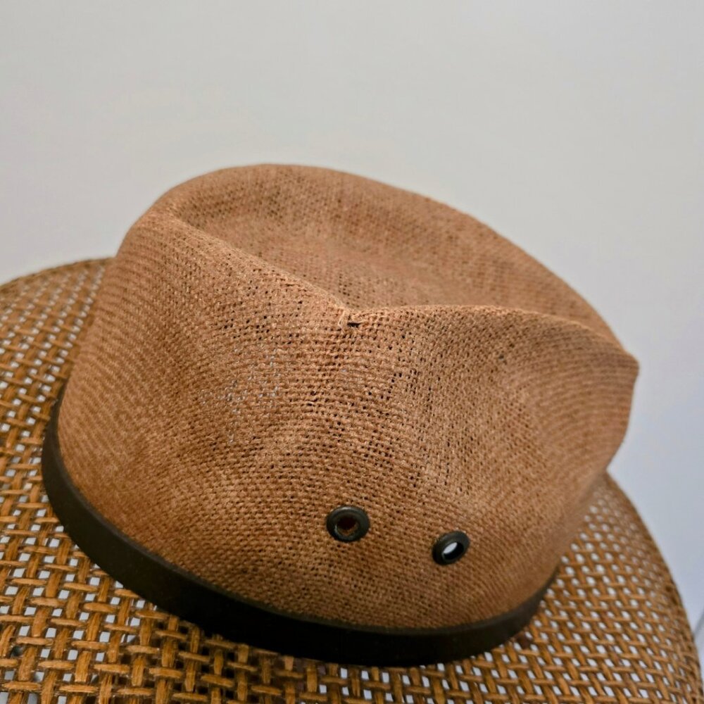 Men’s XL Brown Straw Summer Hat – Classic & Lightweight - Picture 2 of 6